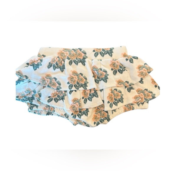 Kate Quinn Organic Floral Double Ruffle Bloomer. NWT. Sz: 18-24 mo - Picture 2 of 5